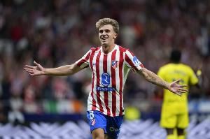 阿斯:马竞中场巴里奥斯伤愈恢复训练,本周末西甲联赛能够复出